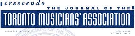 Toronto Musicians' Association Crescendo